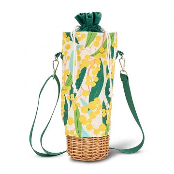 Picnic Bottle Bag | Wicker | Golden Wattle Picnic Bottle Bag | Wicker | Golden Wattle